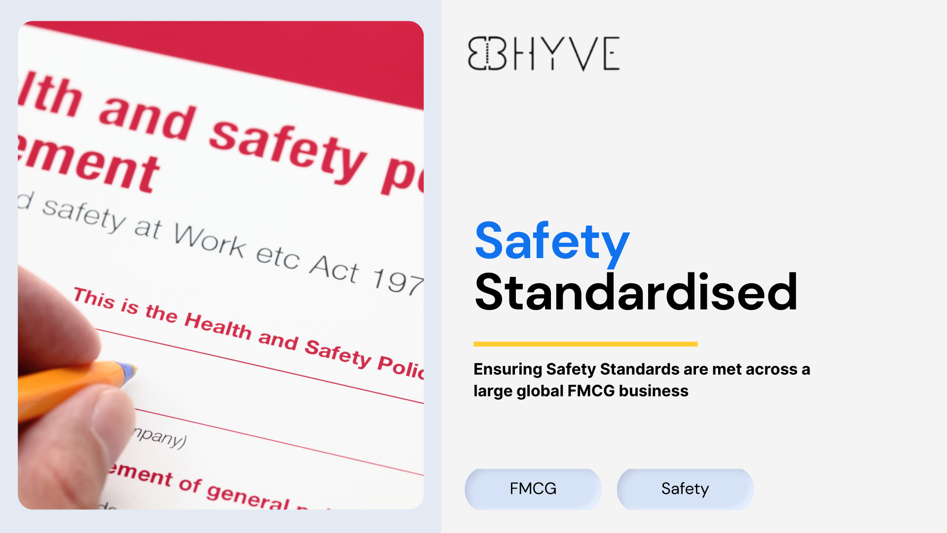 project-preview Centralising Safety Knowledge - FMCG